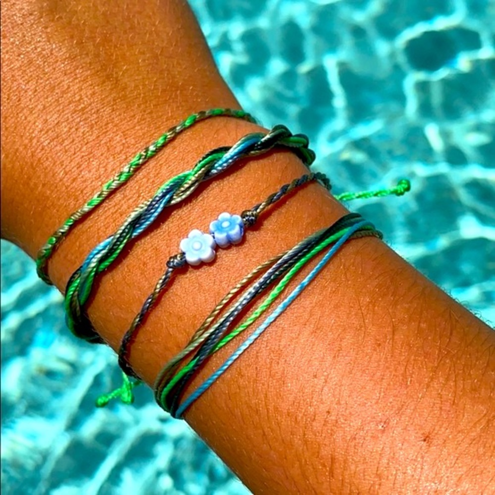 🍀Handmade Adjustable Flower Bracelet Set🍀